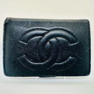 Black Chanel Wallet Bi Fold